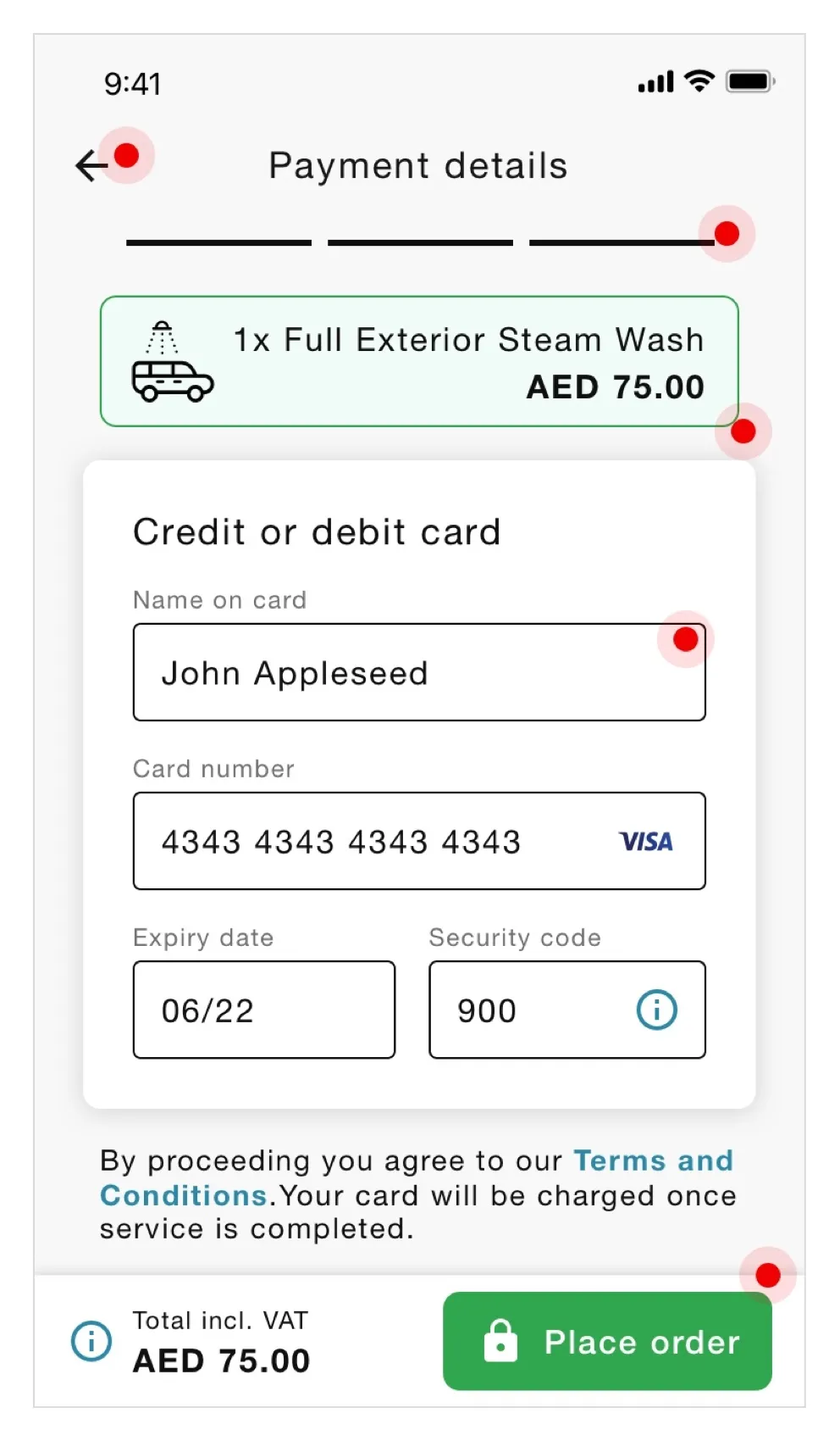 Mobile-web UX decisions for the Mistwash customer app.